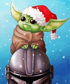 Aesthetic Yoda Christmas Diamond Paintings