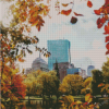 Aesthetic Boston In Autumn View Diamond Paintings