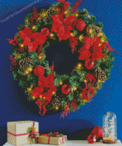 Aesthetic Christmas Wreath Diamond Paintings