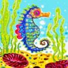 Aesthetic Sea Horse Diamond Paintings