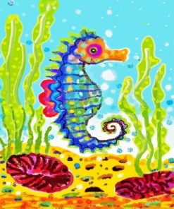 Aesthetic Sea Horse Diamond Paintings