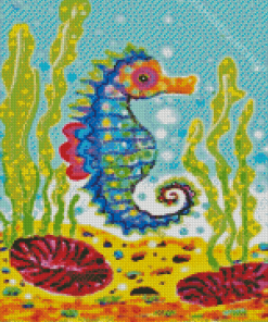 Aesthetic Sea Horse Diamond Paintings