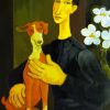 Aesthetic Woman And Dog Diamond Painting