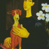 Aesthetic Woman And Dog Diamond Painting