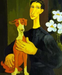 Aesthetic Woman And Dog Diamond Painting