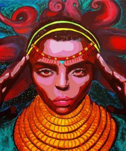 African Octopus Lady Diamond Paintings