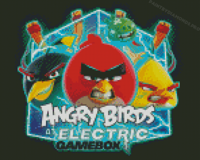 Angry Birds Poster Diamond Paintings