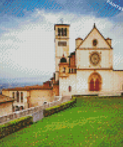 Basilica Of San Francesco Of Assisi Italy Diamond Painting