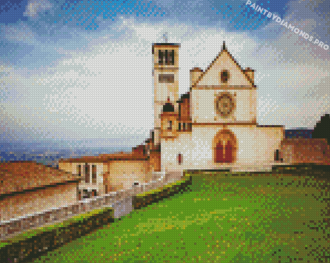 Basilica Of San Francesco Of Assisi Italy Diamond Painting