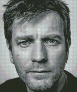 Black And White Ewan McGregor Actor Diamond Paintings