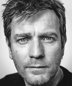 Black And White Ewan McGregor Actor Diamond Paintings