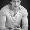 Black And White Shahrukh Khan Diamond Paintings