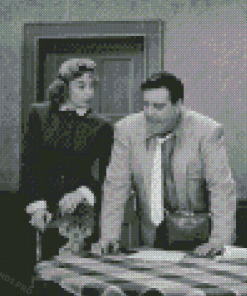 Black And White The Honeymooners Diamond Painting