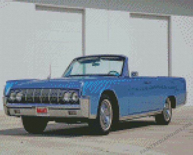 Blue 1964 Lincoln Continental Diamond Paintings