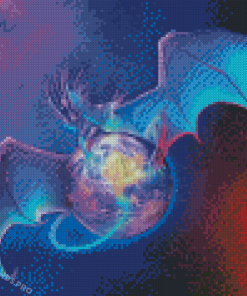 Blue Dragon Earth Diamond Painting