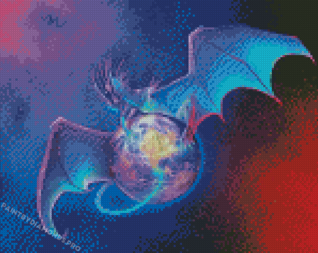 Blue Dragon Earth Diamond Painting