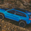 Blue Jeep Cherokee Car Diamond Paintings