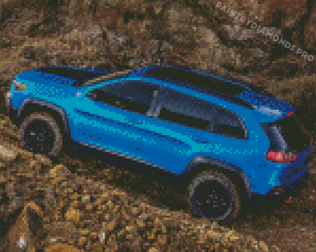 Blue Jeep Cherokee Car Diamond Paintings