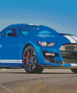 Blue Ford Shelby Gt500 Diamond Painting