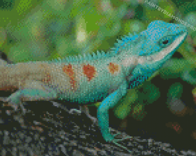 Blue Lizard Diamond Paintings