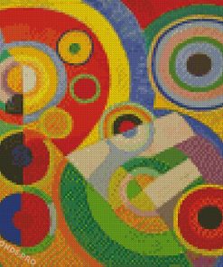 Colorful Delaunay Diamond Paintings