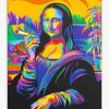 Colorful Mona Lisa Smoking Diamond Paintings