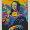 Colorful Mona Lisa Smoking Diamond Paintings