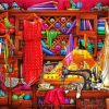 Colorful Sewing Shop Diamond Paintings