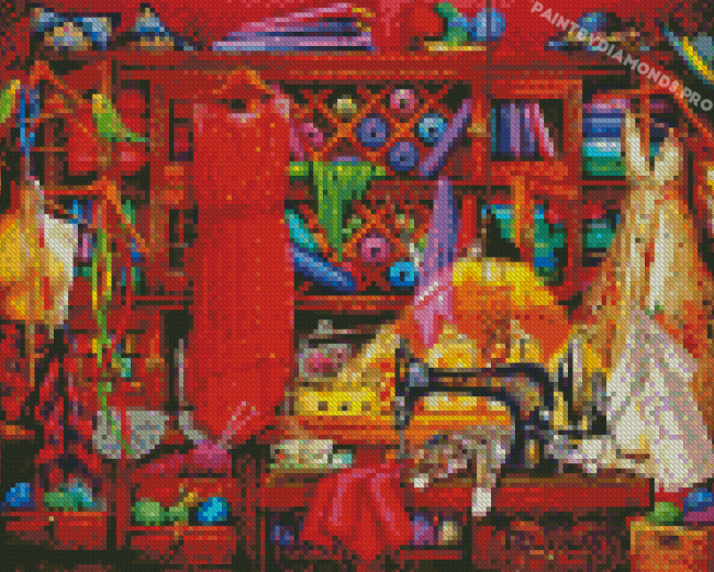 Colorful Sewing Shop Diamond Paintings