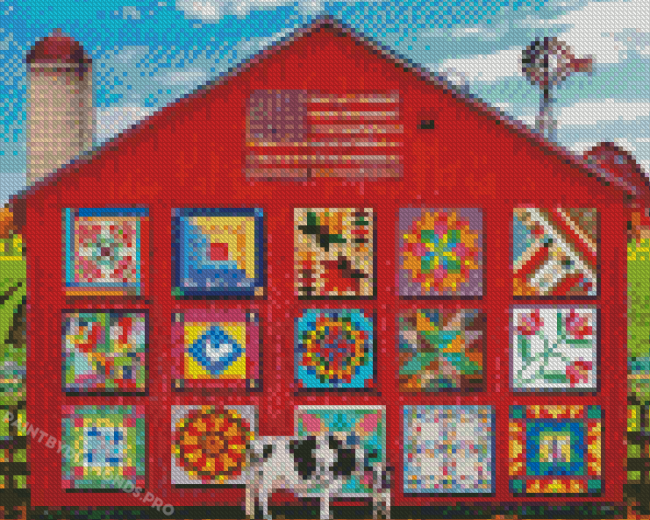 Cool Barn Quilt Diamond Paintings