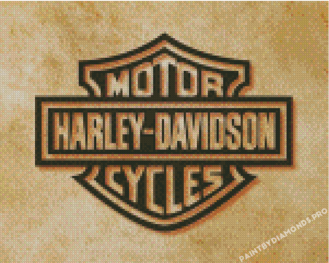 Cool Harley Davidson Logo Diamond Paintings