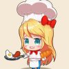 Cute Girl chef Diamond Paintings