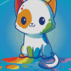 Cute Rainbow Cat Diamond Paintings