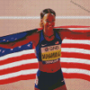 Dalilah Muhammad American Athlete Diamond Paintings