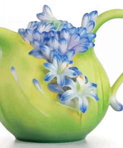 Flower And Teapot Diamond Paintings