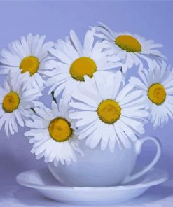 Flowers In Cup Diamond Paintings