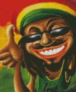 Funny Rasta Man Diamond Paintings