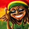 Funny Rasta Man Diamond Paintings