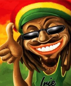 Funny Rasta Man Diamond Paintings