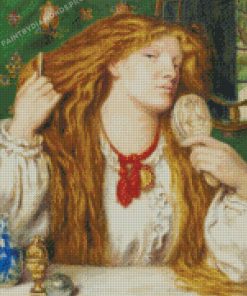 Gabriel Rossetti Woman Combing Her Hair Diamond Paintings