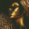 Golden Woman Diamond Painting