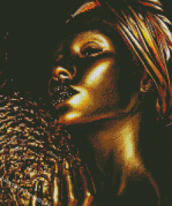 Golden Woman Diamond Painting