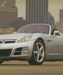 Grey Saturn Sky Diamond Paintings