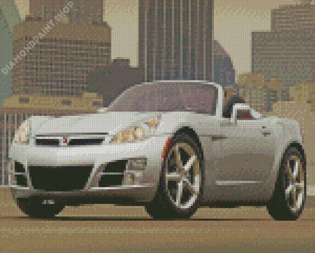 Grey Saturn Sky Diamond Paintings