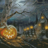 Halloween Home Landscape Diamond Paintings