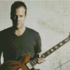 Kiefer Sutherland Holding Guitar Diamond Paintings