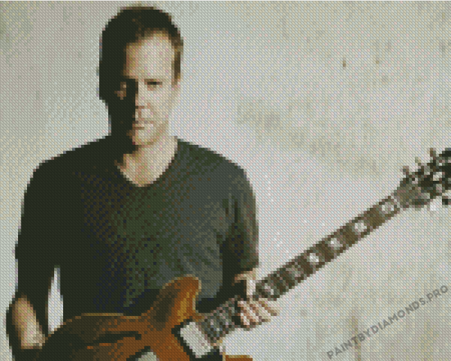 Kiefer Sutherland Holding Guitar Diamond Paintings