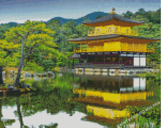 Kinkaku Ji Golden Palace Japan Diamond Paintings