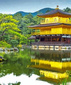 Kinkaku Ji Golden Palace Japan Diamond Paintings