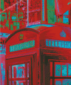 London Telephone Box Diamond Paintings